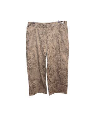NWT Ashley Graham Slouchy Wide Leg Mid-Rise Snake Print Pants 22W